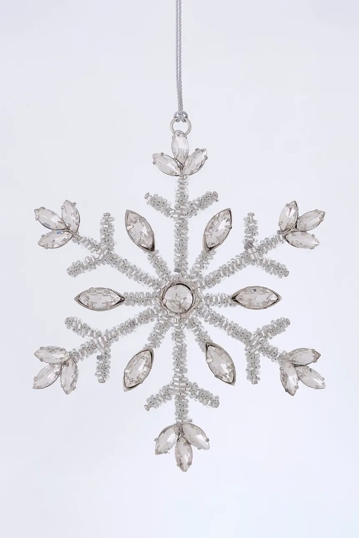 Коледен медальон Boltze Salju 5,5 cm 2063084 сив AA00