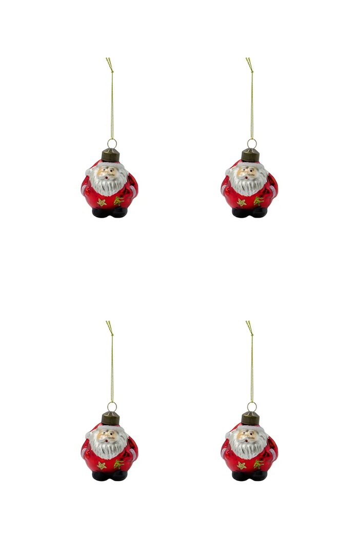 Σετ χριστουγεννιάτικες μπάλες House Doctor HDKlaw 7 x 5,5 cm 4-pack πολύχρωμο 206863103
