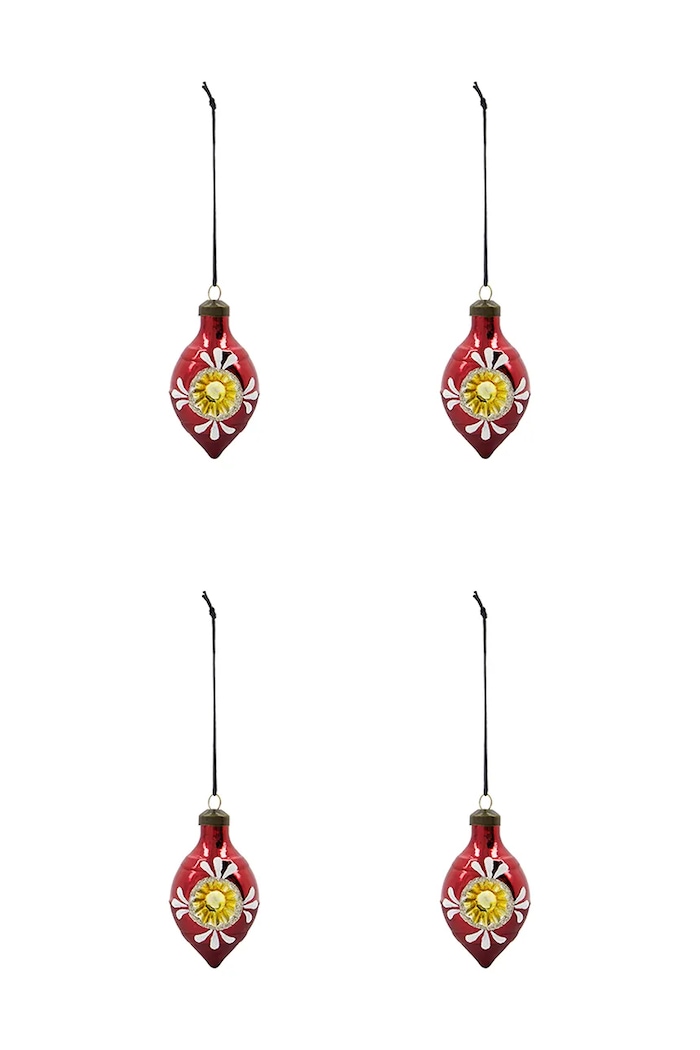 House Doctor set de globuri de crăciun HDNostal 9,3 x 4,9 cm 4-pack multicolor 206862196