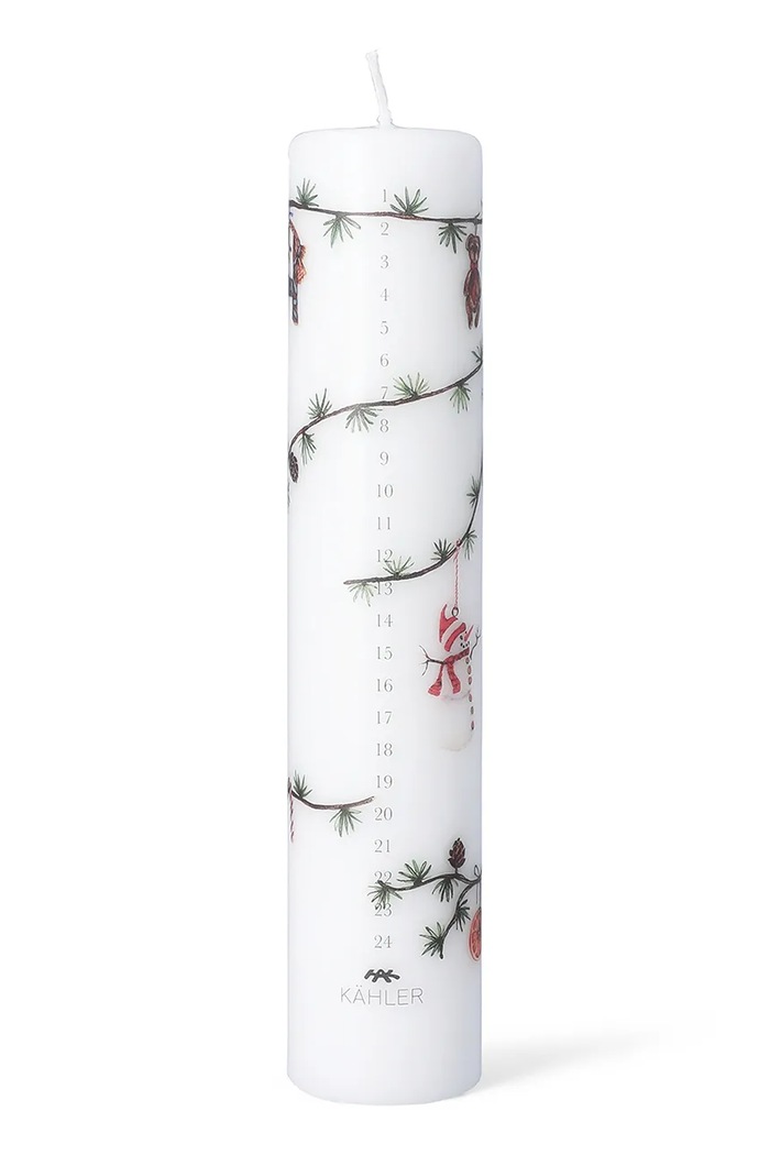 Kähler Świeca adwentowa Hammershoi Christmas 5 cm biały 693172