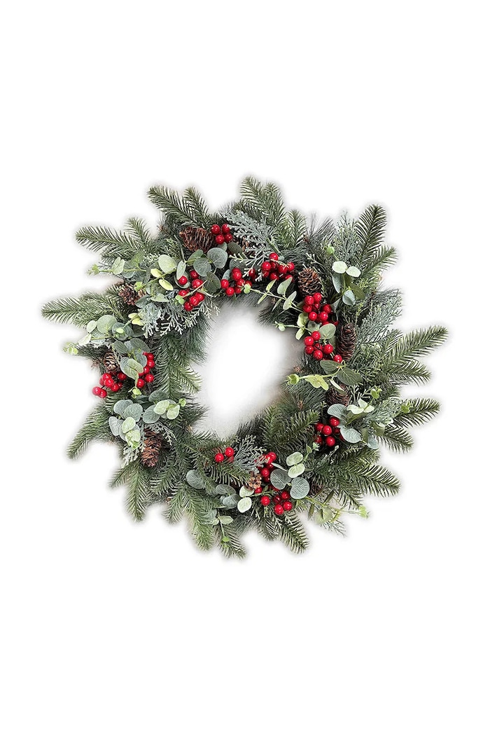 Affek Design wieniec świąteczny Viridis 50 x 50 x 7 cm multicolor HTQB1220.SW
