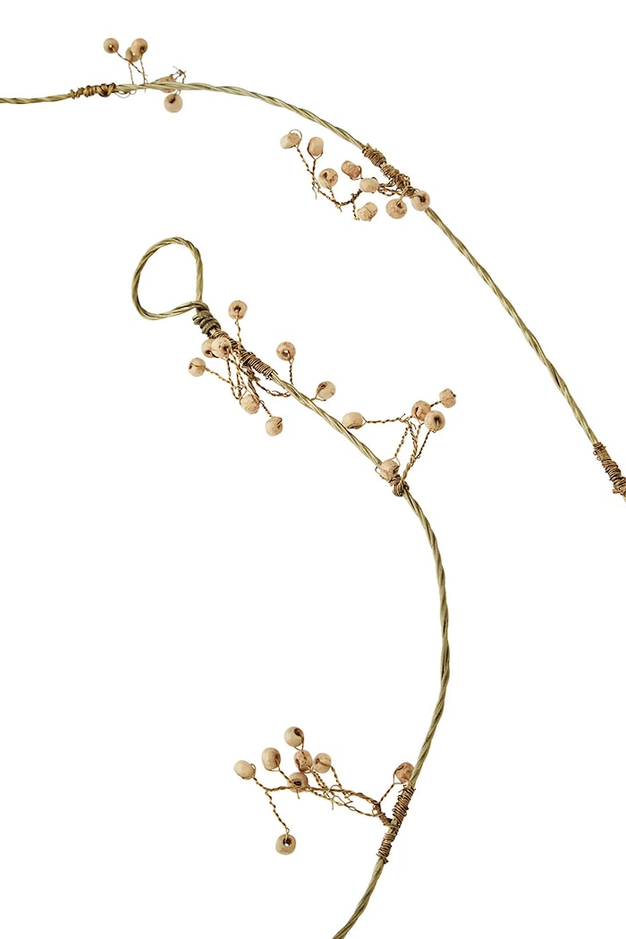 Madam Stoltz Χριστουγεννιάτικη γιρλάντα Madam Stoltz 150 cm 33312.N κίτρινο AA00