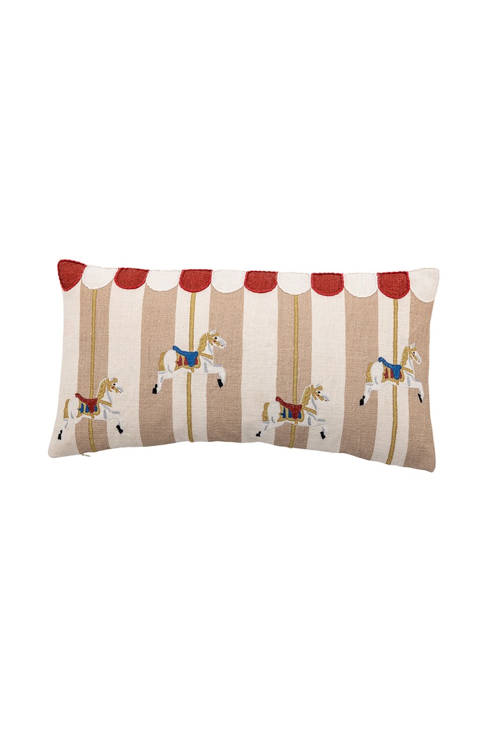 Bloomingville Poduszka świąteczna bawełniana 60 x 30 cm multicolor 82062857