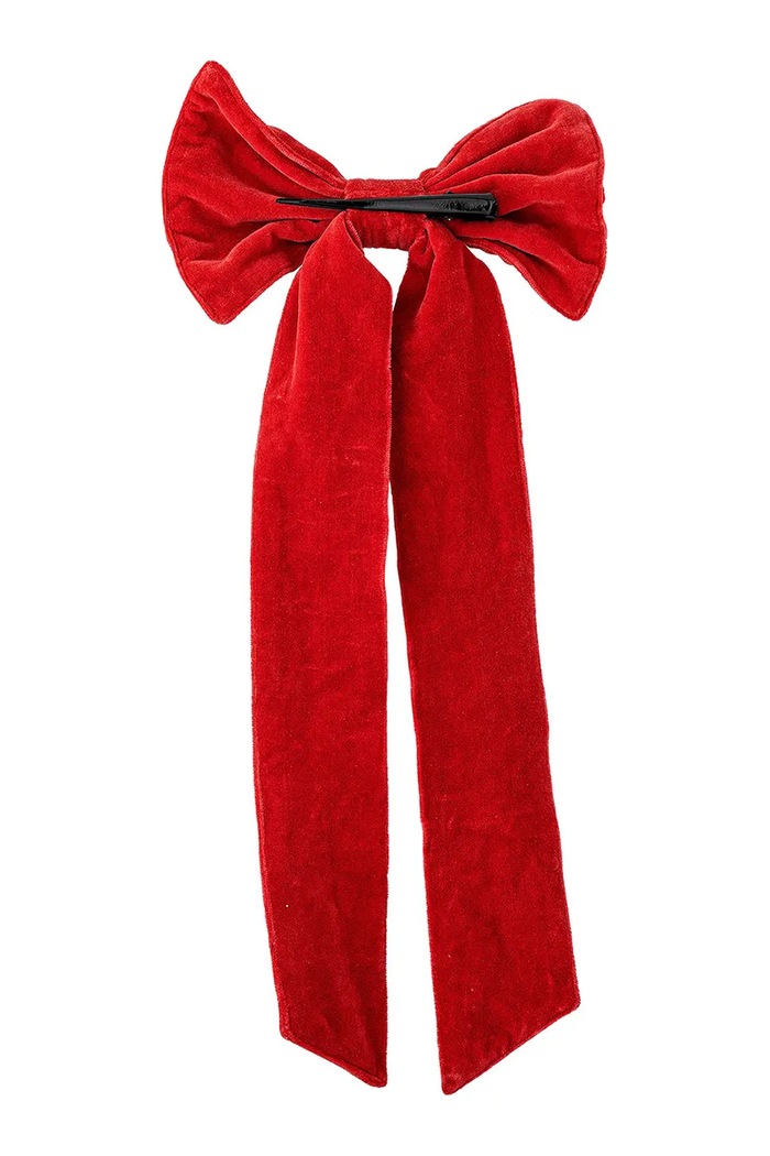 Bloomingville Kokarda dekoracyjna Ruby 53 x 25 cm 82066521 czerwony AA00