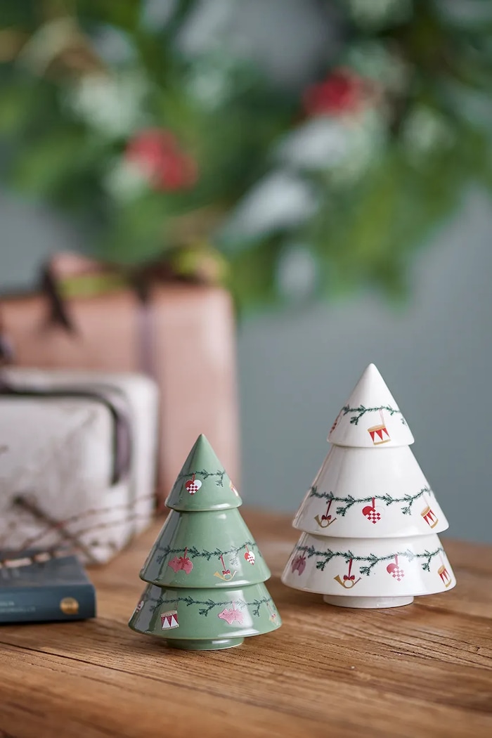 Bloomingville Choinka dekoracyjna Yule Deco 12 / 14,5 cm 2-pack 82062871 multicolor AA00