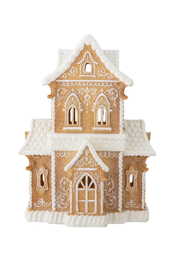 Bloomingville Dekoracja świąteczna led 21 x 37 x 27 cm beżowy 82072154