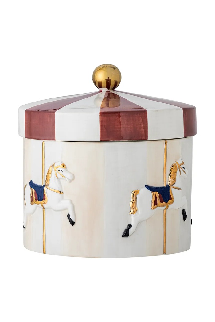 Bloomingville Pojemnik z pokrywką Merry-go-round 1880 ml multicolor 82062829