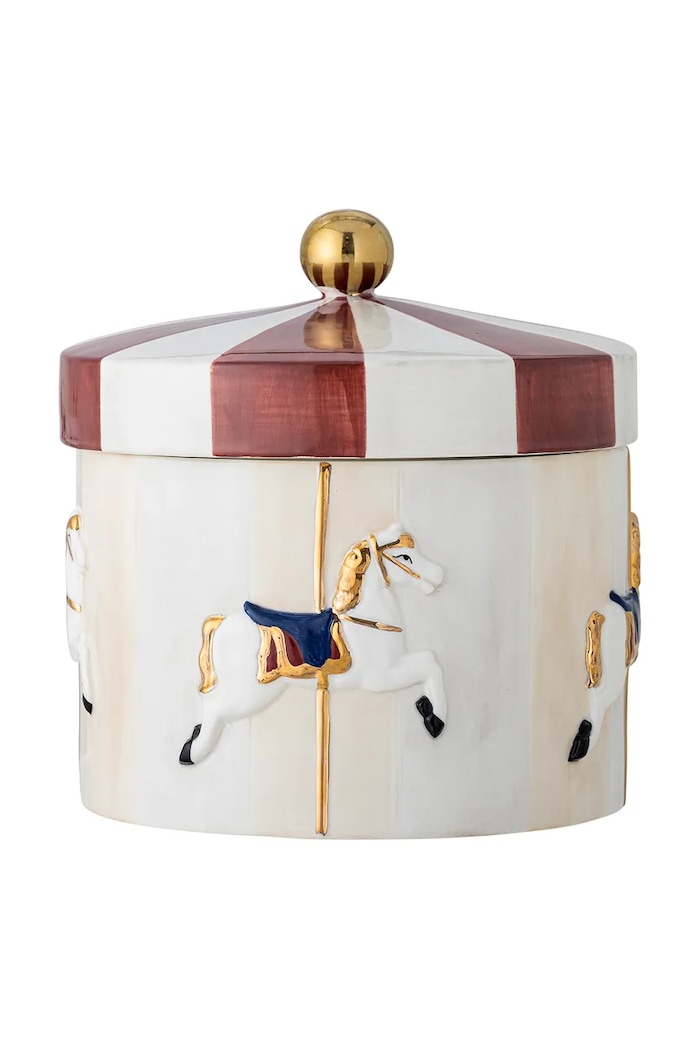 Bloomingville Pojemnik z pokrywką Merry-go-round 1880 ml 82062829 multicolor AA00