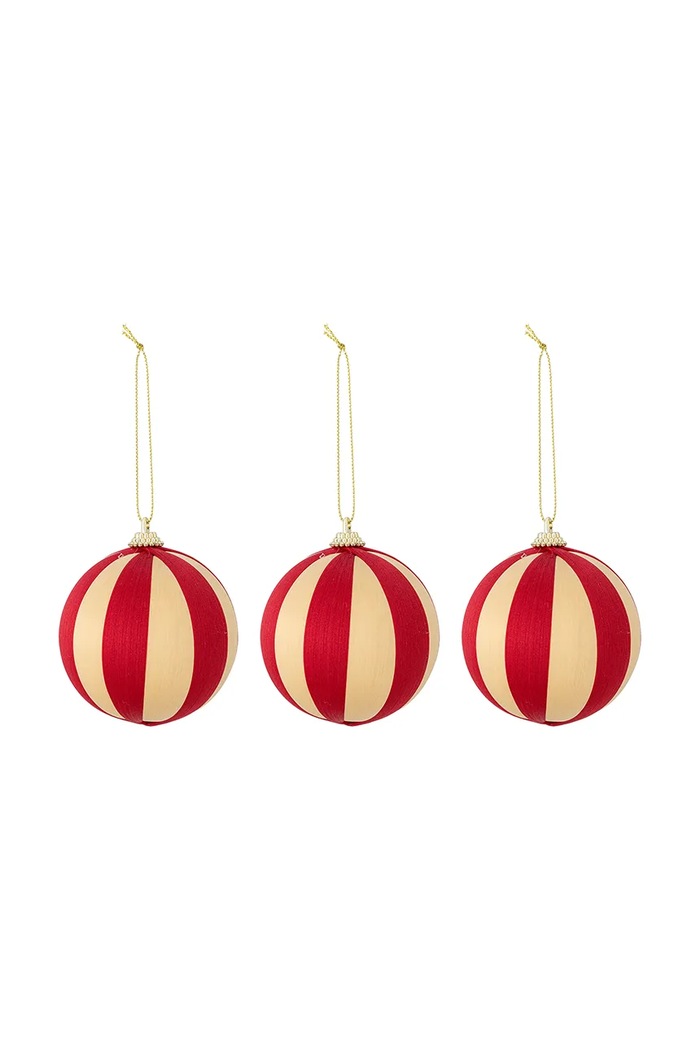 Bloomingville Σετ χριστουγεννιάτικων διακοσμήσεων Bloomingville 8 cm 3-pack πολύχρωμο 82072370