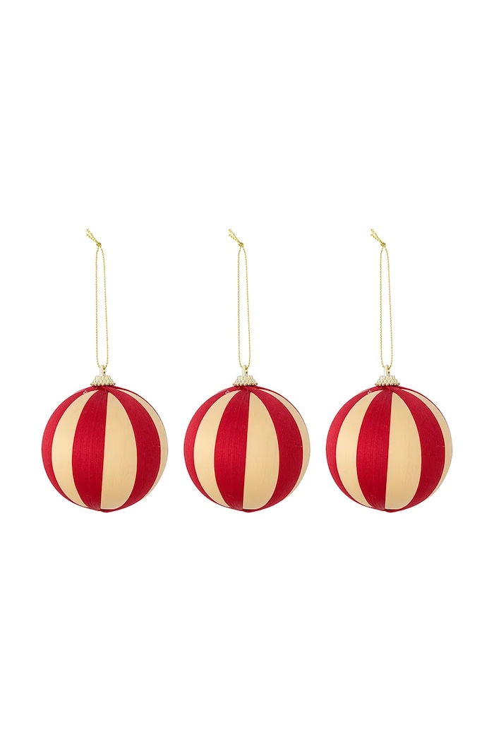 Bloomingville Σετ χριστουγεννιάτικων διακοσμήσεων Bloomingville 8 cm 3-pack πολύχρωμο 82072370