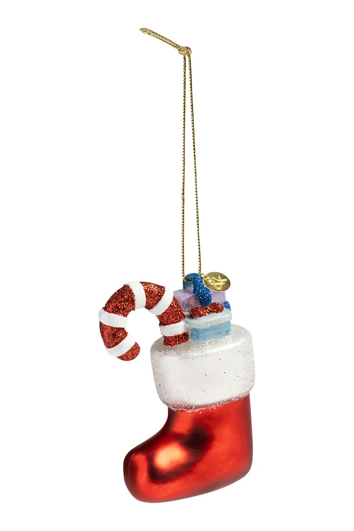 &k amsterdam ciondolo decorativo christmas 2,5 x 4,5 x 7,5 cm multicolore 1226.65