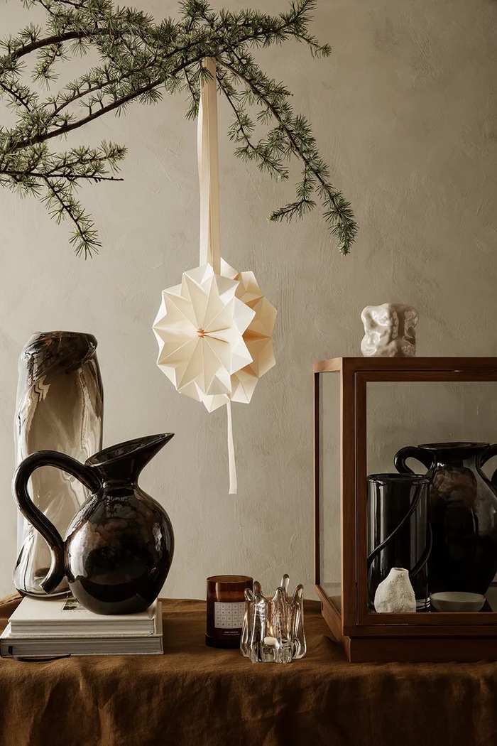 Hvězda na vánoční stromeček ferm LIVING 1104264714 bílá AA00