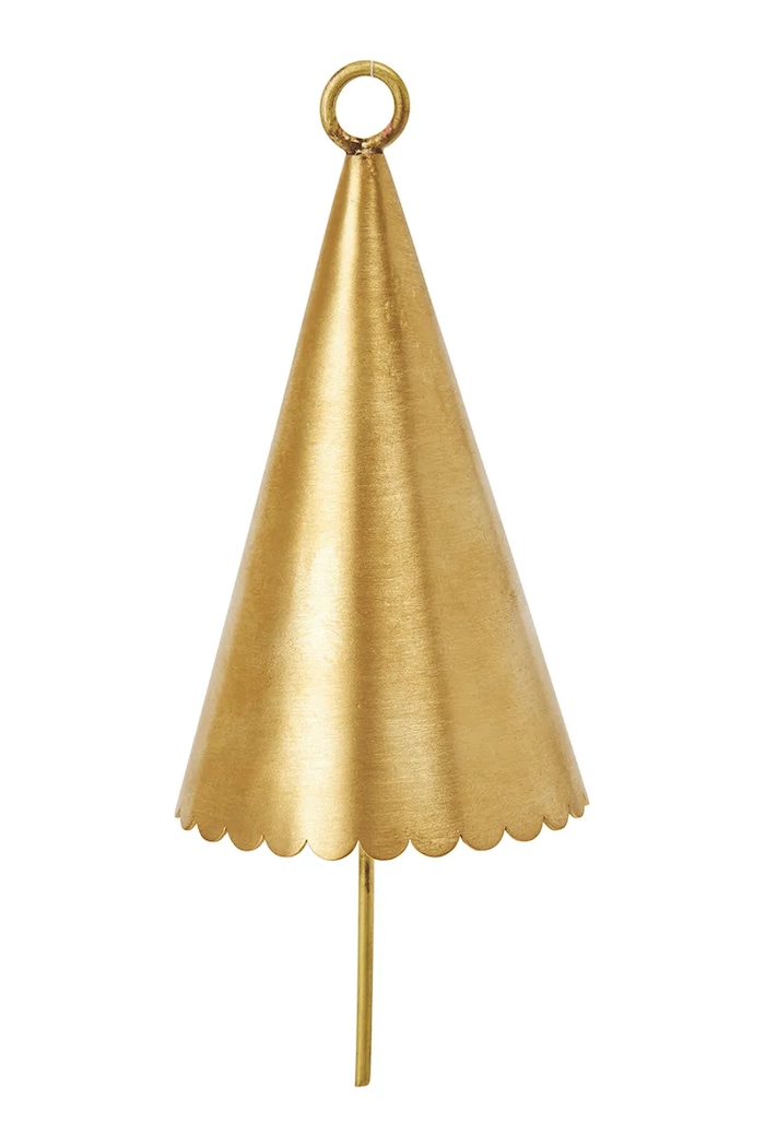 ferm LIVING pandantiv de Crăciun Cone Bell 12 cm 2-pack galben 1104271783
