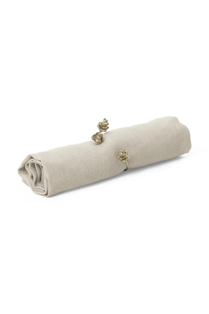 Ferm Living Krúžky na obrúsky ferm LIVING 4-pak 1104267401 žltá AA00