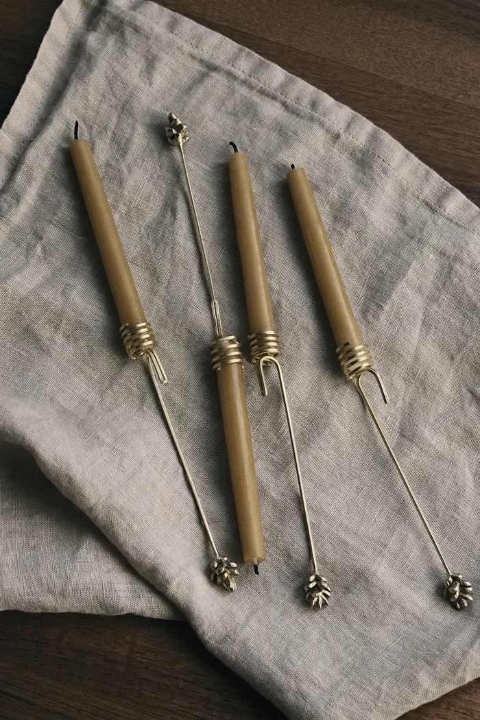 Декоративен свещник ferm LIVING (4 броя) Ferm Living 1104267403 жълт