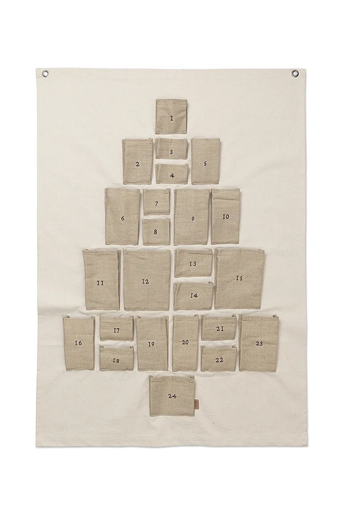 Adventní kalendář ferm LIVING béžová 1104267542