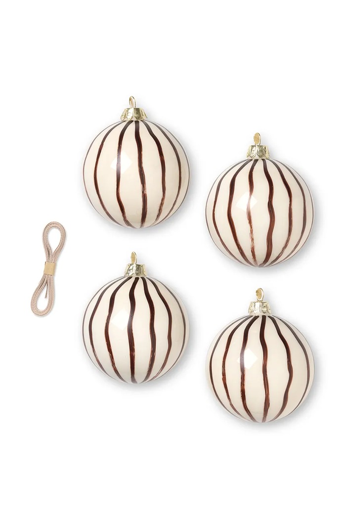 Іграшка на ялинку ferm LIVING 4-pack коричневий 1104264492