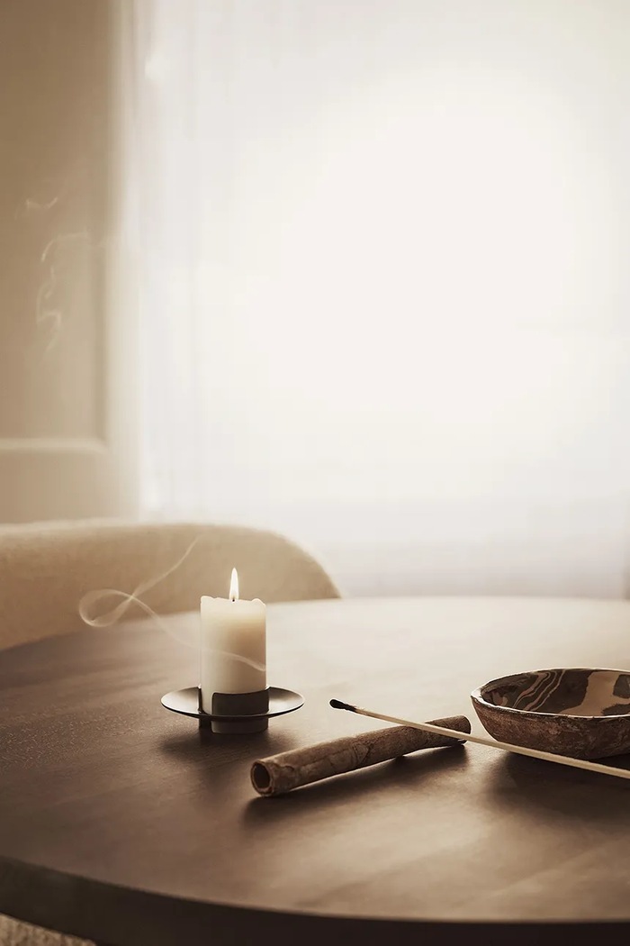 Dekorativní svícen ferm LIVING černá 1104267455