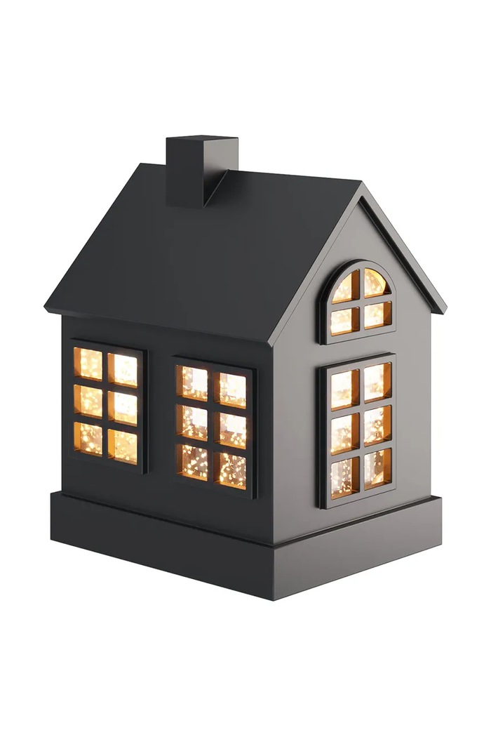 Sompex Decorațiune de crăciun cu led-uri 16 cm negru 72465