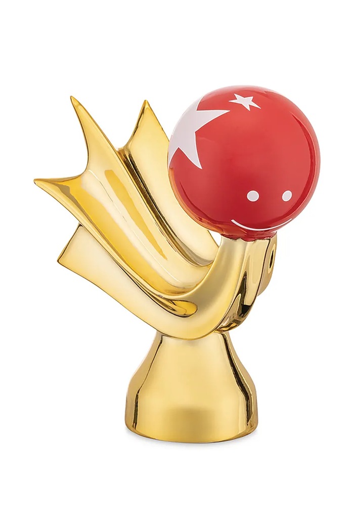 Alessi figurka dekoracyjna Happy Eternity 8 x 9 x 5 cm AGJ01.5 żółty AA00