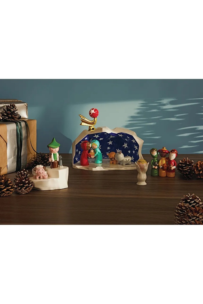 Lifestyle Alessi figurka dekoracyjna Happy Eternity 8 x 9 x 5 cm AGJ01.5 żółty
