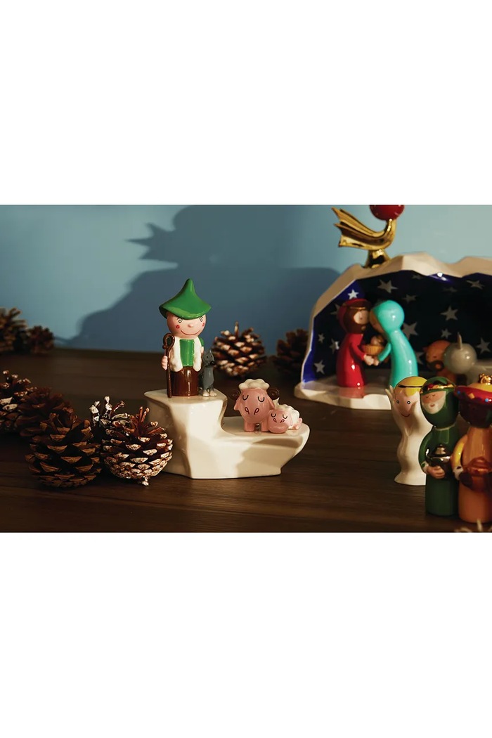 Alessi figurka dekoracyjna Happy Eternity 8 x 9 x 5 cm żółty AGJ01.5