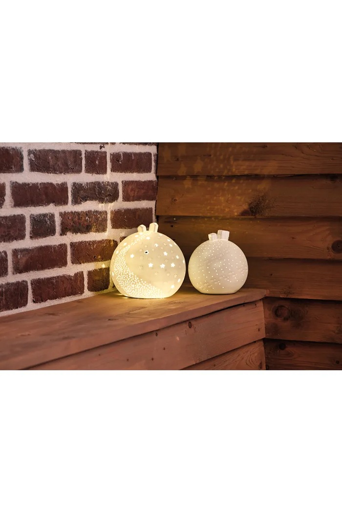 Lifestyle Raeder διακοσμητικό LED εορταστικό από πορσελάνη C90142 λευκό