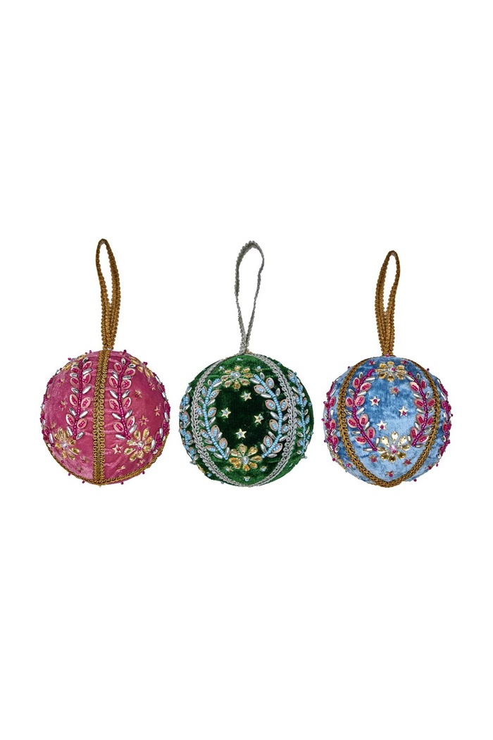 Rice Zestaw bombek choinkowych z tworzywa sztucznego 2-pack 10 cm multicolor XHAN.BAUXC