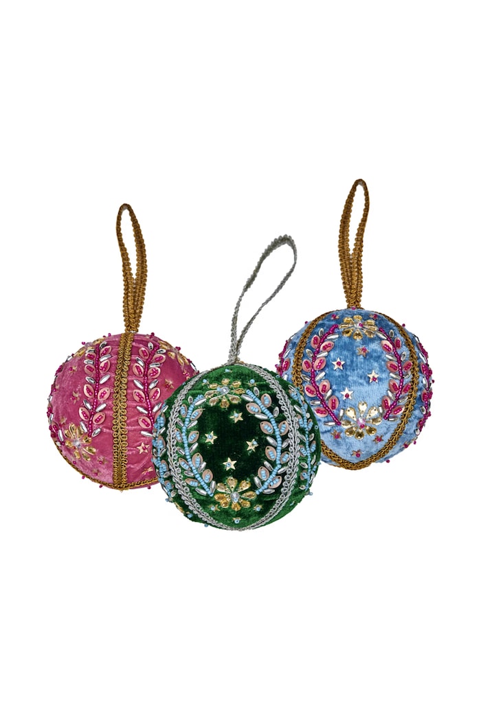 Rice Zestaw bombek choinkowych z tworzywa sztucznego 2-pack 10 cm XHAN.BAUXC multicolor AA00