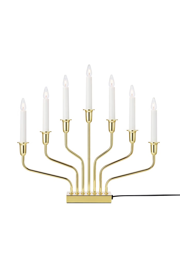 Markslöjd Dekoracja LED świąteczna z żelaza 39 x 8 x 40 cm żółty 706561