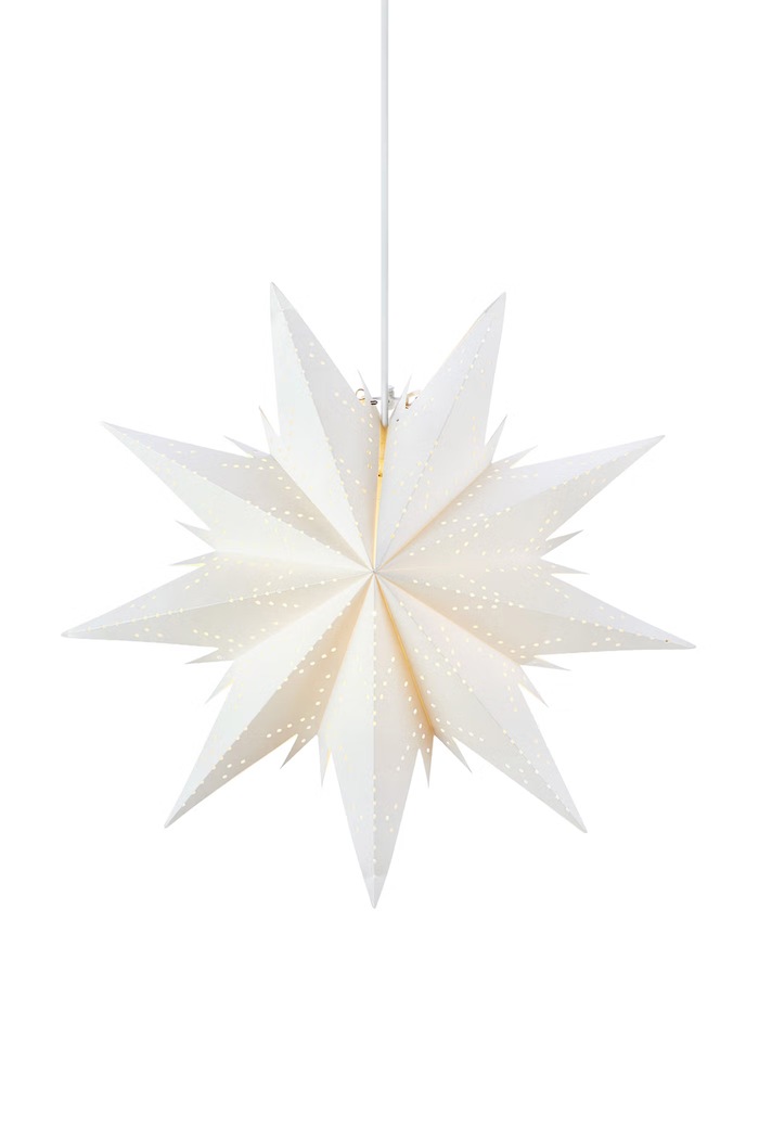 Markslöjd Dekoracja świąteczna LED z papieru 45 x 14 x 45 cm biały 706047