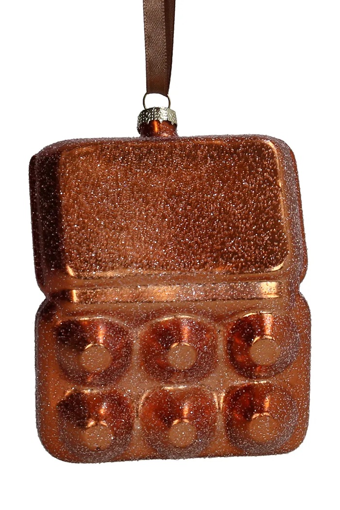 Zawieszka choinkowa ze szkła 10 x 3 x 9 cm MAS.9117 multicolor AA00