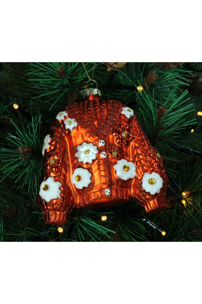 Zawieszka choinkowa ze szkła 11 x 4 x 10 cm MAS.8813 multicolor