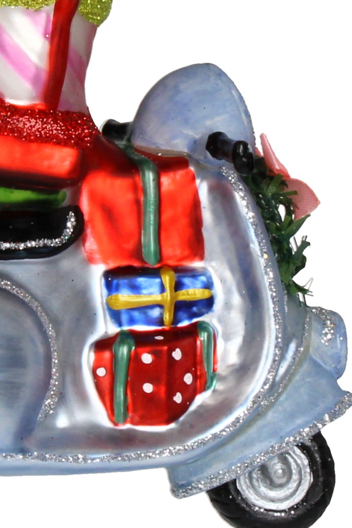 Zawieszka choinkowa ze szkła 14 x 5 x 11 cm MAS.8607 multicolor AA00