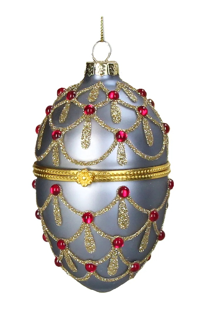 Bombka choinkowa ze szkła 10 x 6 x 6 cm multicolor MAS.8544