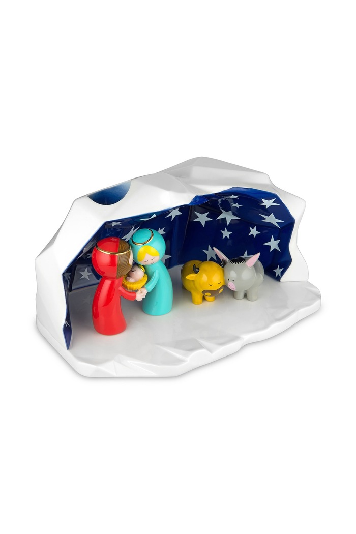 Alessi Figurka świąteczna z porcelany Happy Eternity Baby AGJ01.W multicolor AA00