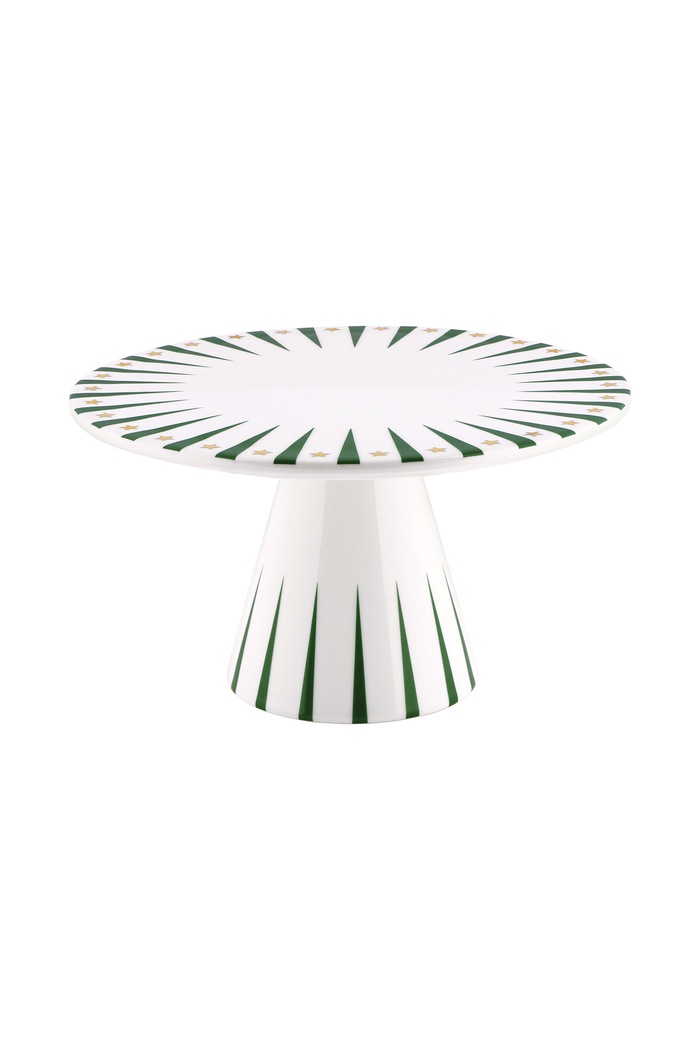 Alessi Patera świąteczna z porcelany Delight zielony NZ05.GR