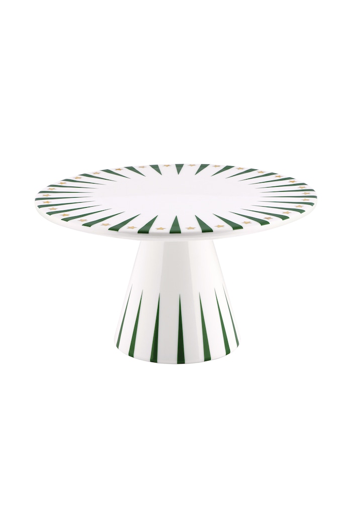Alessi Patera świąteczna z porcelany Delight zielony NZ05.GR