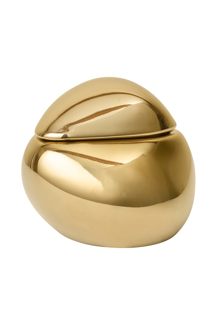 Ferm Living Świeca świąteczna z porcelany Bellure złoty 1104273903