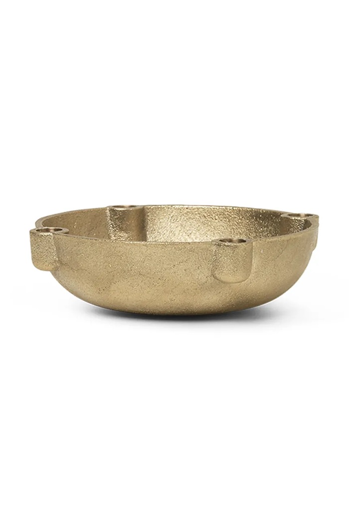 Ferm Living Świecznik świąteczny mosiężny S złoty 1104263162