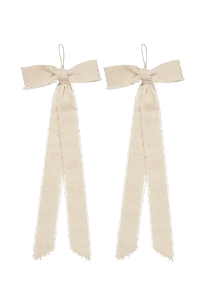 Ferm Living Zestaw dekoracji świątecznych bawełnianych 2-pack 1104272159 beżowy AA00
