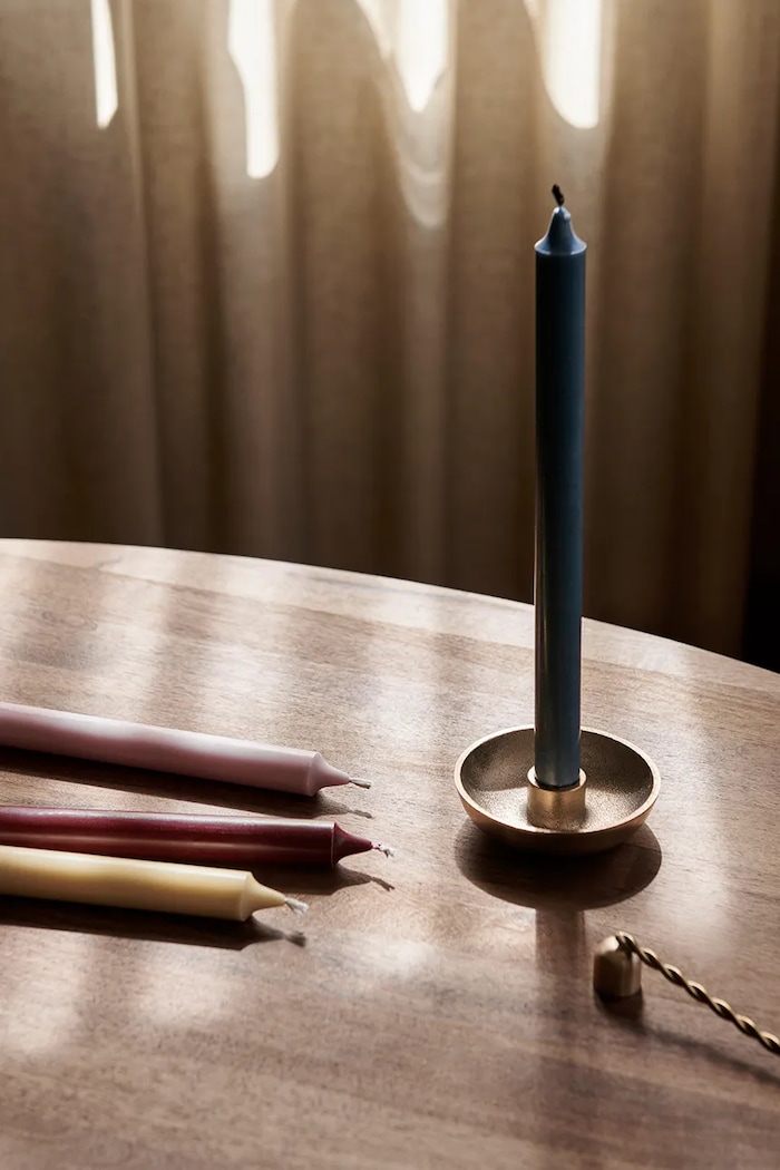 Świecznik świąteczny mosiężny Ferm Living 1104264505 złoty