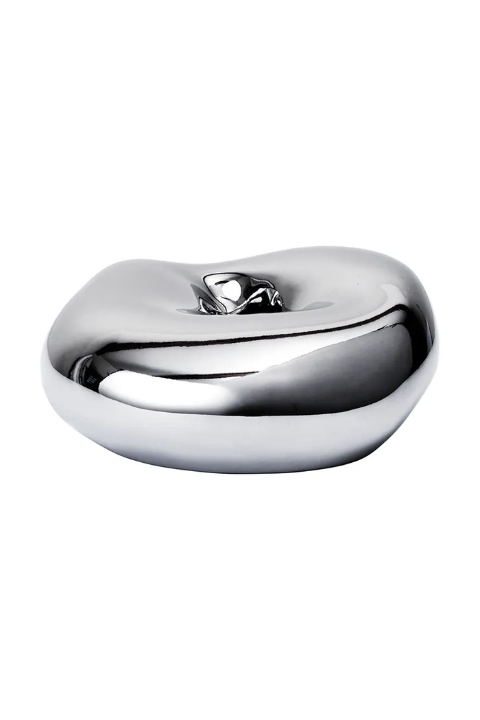 Ferm Living Świecznik świąteczny z porcelany Bellure srebrny 1104273898