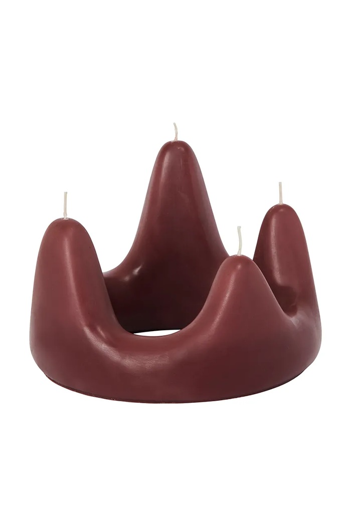 Ferm Living Świeca świąteczna bordowy 1104271838