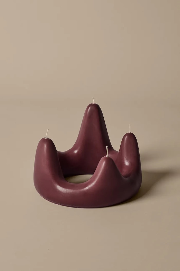 Ferm Living Świeca świąteczna 1104271838 bordowy AA00