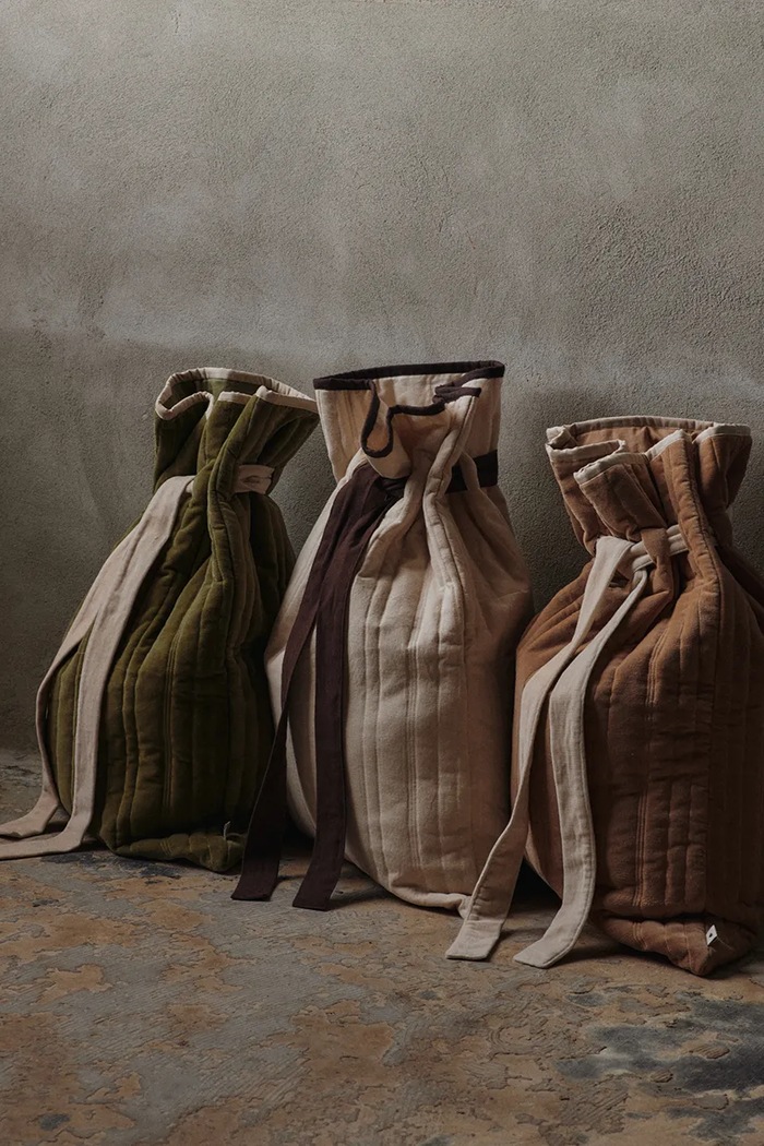 Lifestyle Ferm Living Worek prezentowy świąteczny bawełniany 1104271880 beżowy