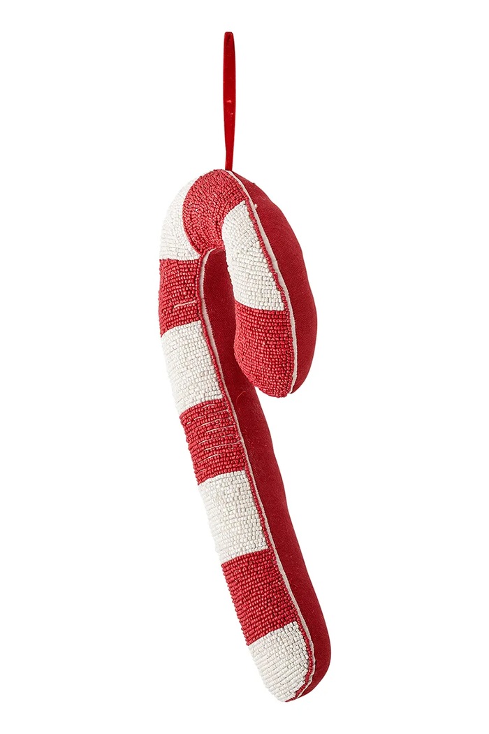Bloomingville Ozdoba świąteczna z materiału tekstylnego Kunai 82073014 czerwony AA00