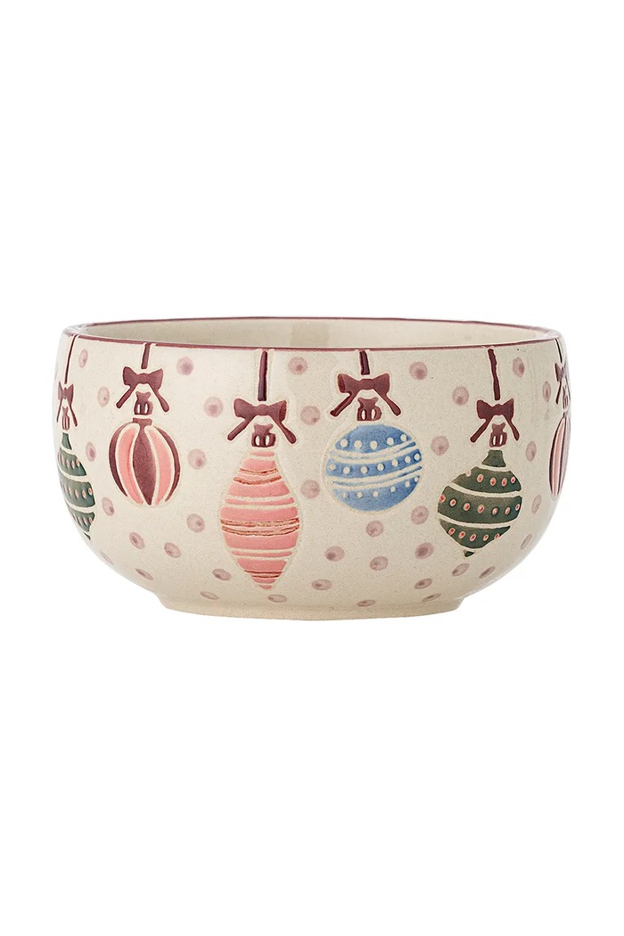 Bloomingville Zestaw mis świątecznych z kamionki 4-pack Ornamentia 535 ml 82063284 multicolor AA00