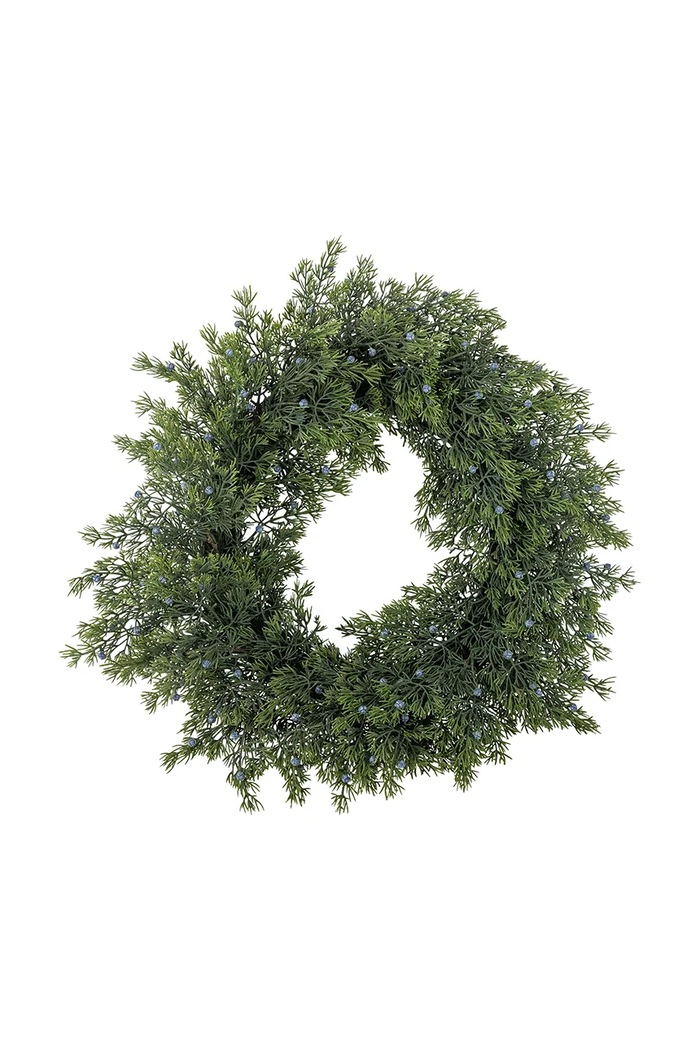 Bloomingville Wieniec świąteczny z tworzywa sztucznego Juniper 55 cm zielony 82072982