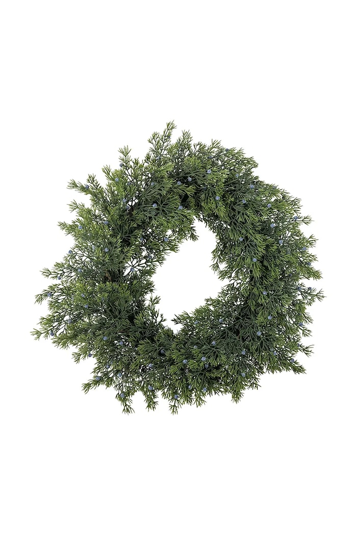 Bloomingville Wieniec świąteczny z tworzywa sztucznego Juniper 55 cm zielony 82072982